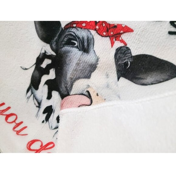 Farmhouse Kitchen Towels Set Cow Decor Country Cottage Decoration Dish Cloths - Picture 9 of 9